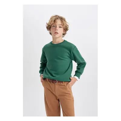 DEFACTO Boy's Crew Neck Thessaloniki Fabric Sweatshirt