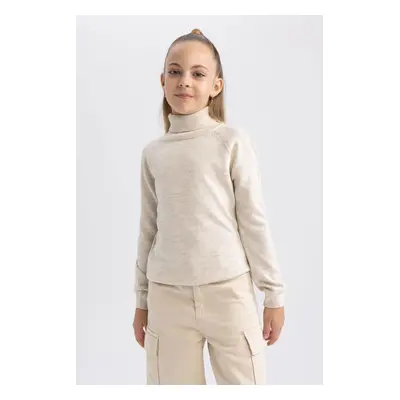 DEFACTO Girls Turtleneck Sweater