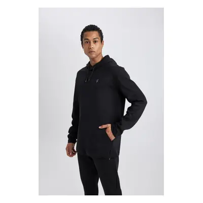 DEFACTO Fit Standard Fit Hooded Printed Sweatshirt