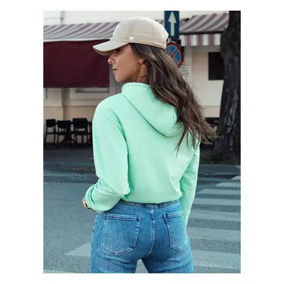 Women's hoodie TRENDHOOD mint Dstreet