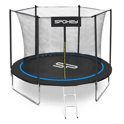 Spokey JUMPER Trampoline clear-blue, priemer cm, incl. protective net and ladder