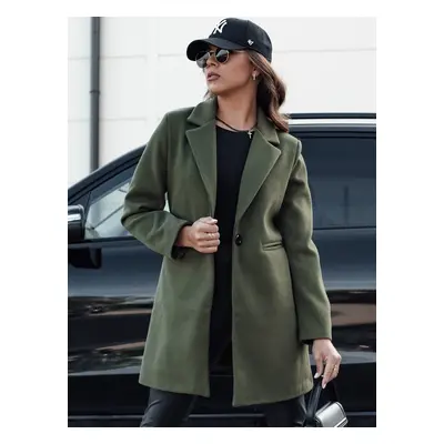 Women's autumn single-breasted coat MINTER olive Dstreet