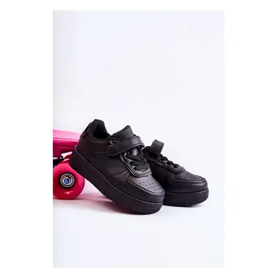 Children's Sports Shoes with Velcro Fastener Black Elike