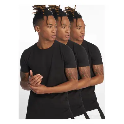 DEF Weary 3-pack t-shirts blk/blk/blk