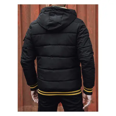 Black quilted men's jacket Dstreet