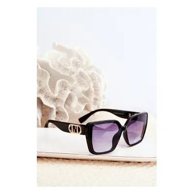 Women's sunglasses with decorative details UV400 black