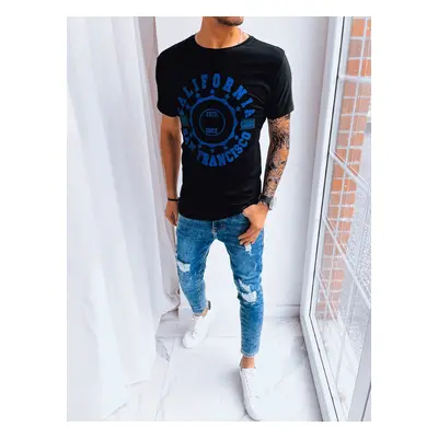 Men's T-shirt with black print Dstreet