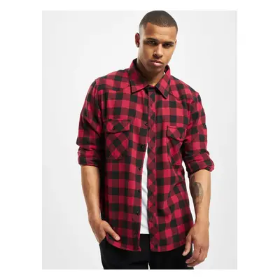 Men's flannel shirt Hemd Maxim red