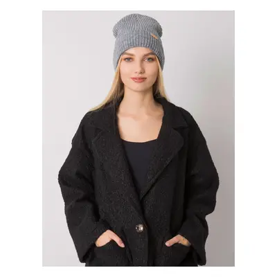 RUE PARIS Dark gray knitted beanie