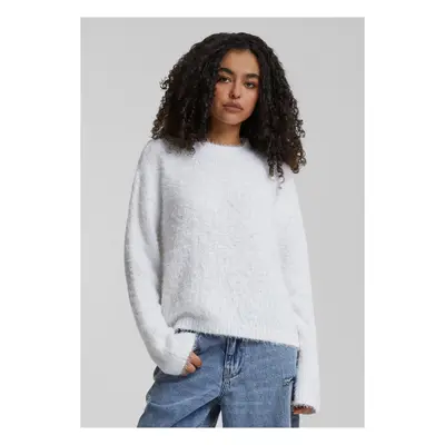 Women's sweater Feather Mock Neck white