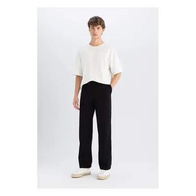 DEFACTO Wide Straight Gabardine Trousers