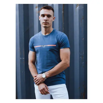 Men's Blue T-Shirt Dstreet