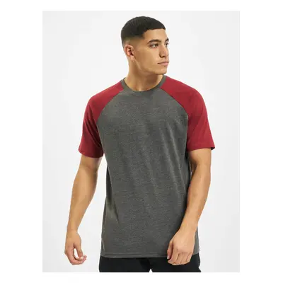 T-shirt Roy anthracite/burgundy