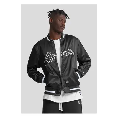 Men's Starter Jacket Satin College Black