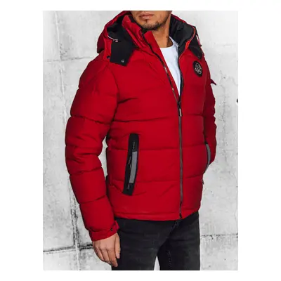 Men's Burgundy Quilted Dstreet Jacket