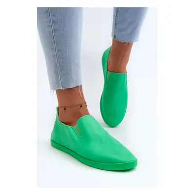 Women's slip-on sneakers Green Lovinia