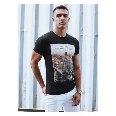 Men's Black T-Shirt Dstreet