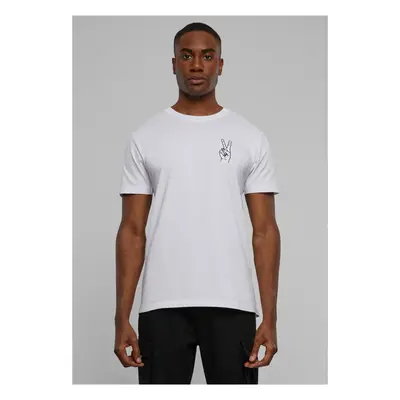 Men's T-shirt Peace Sign EMB - white