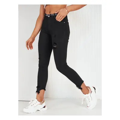 FAROL women's denim trousers black Dstreet