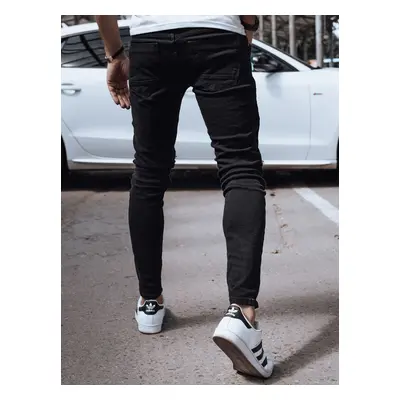 Men's Black Denim Dstreet Pants