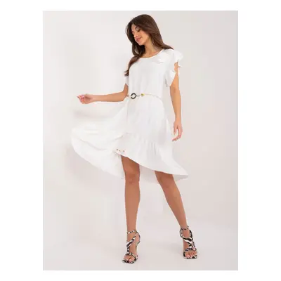 White sundress with ruffles