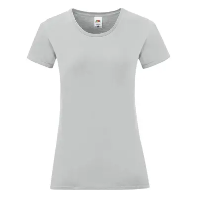 Iconic Grey Women's T-shirt in combed cotton Fruit of the Loom