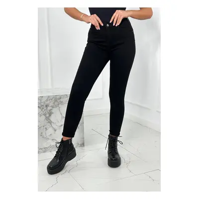 Skinny jeans with pocket detail black