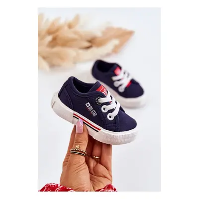 Kids classic sneakers Big Star - dark blue