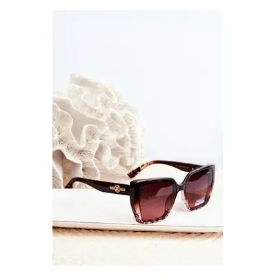 Women's UV400 Sunglasses - Brown/Pink