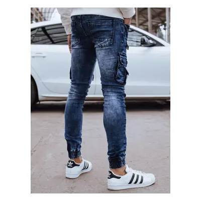 Men's Blue Denim Cargo Pants Dstreet