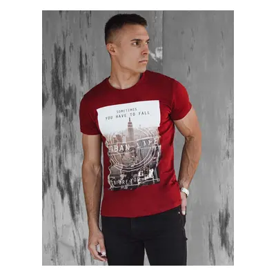 Men's Burgundy T-Shirt Dstreet