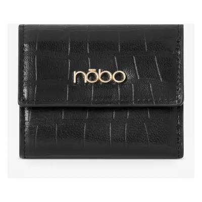 Nobo Women's Small Natural Leather Wallet Black