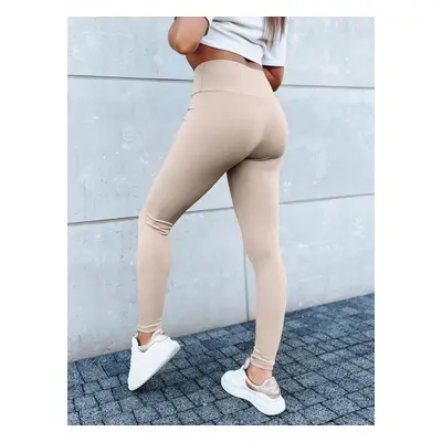 Women's sports leggings SIMPLE LIFE camel Dstreet