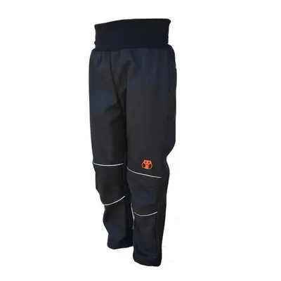 Summer softshell trousers - black-reflective