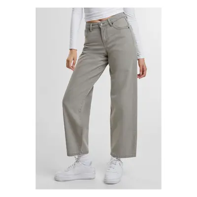 Women's jeans with high waist 90's grey