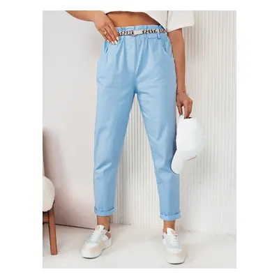 Women's Fabric Trousers ERLON Blue Dstreet