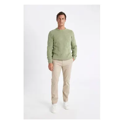 DEFACTO Straight Leg Chino Canvas Trousers