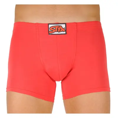 Men's boxers Styx long classic rubber red