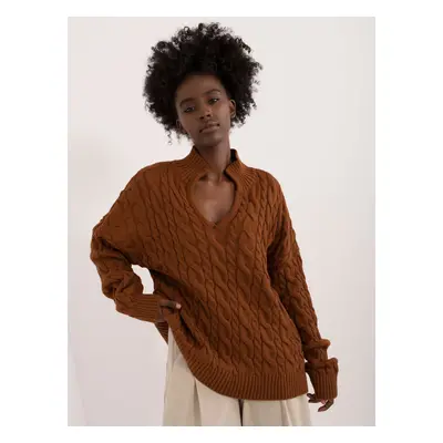 Brown oversize sweater