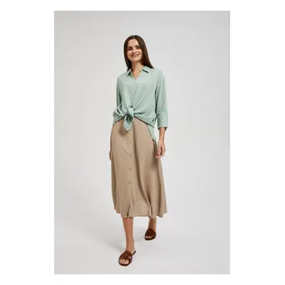 Women's button-down skirt MOODO - dark beige