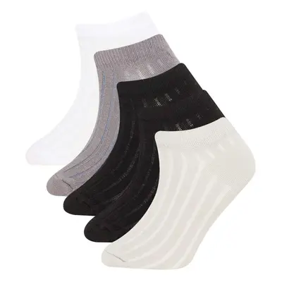 DEFACTO Size 5-Pack Cotton Ankle Socks C8009a8ns