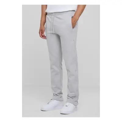 Light asphalt sweatpants with buttons