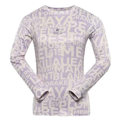 Women's quick-drying T-shirt ALPINE PRO LOUSA pastel lilac variant pb