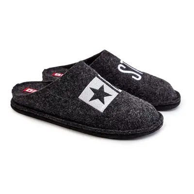 Classic Men's Slippers Big Star KK176003 Black