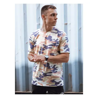 Men's Beige Camo T-Shirt Dstreet