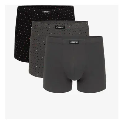 Boxer shorts Atlantic 3MH-025/11/12 A'3 S-2XL black-khaki