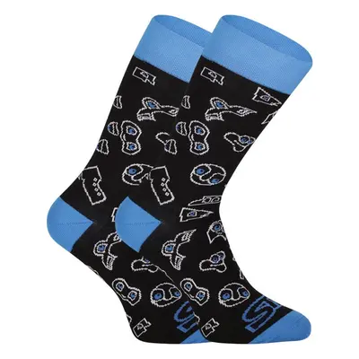 Cheerful Styx high doodle socks