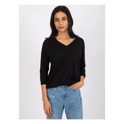 Black basic blouse Olivia