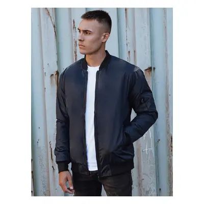 Men's transitional bomber jacket blue Dstreet