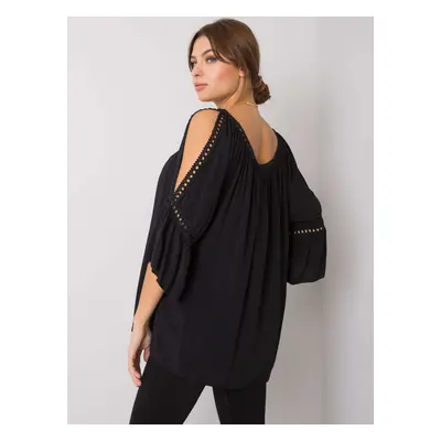 OCH BELLA Black blouse with cutouts